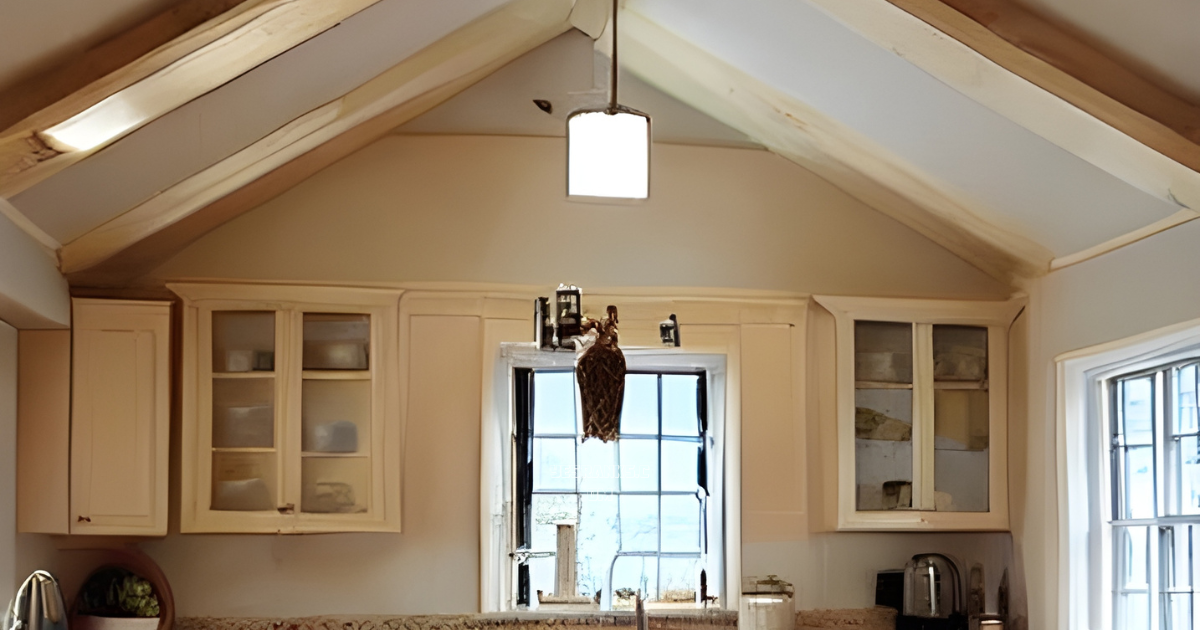 Kitchen Cabinets with Vaulted Ceiling
